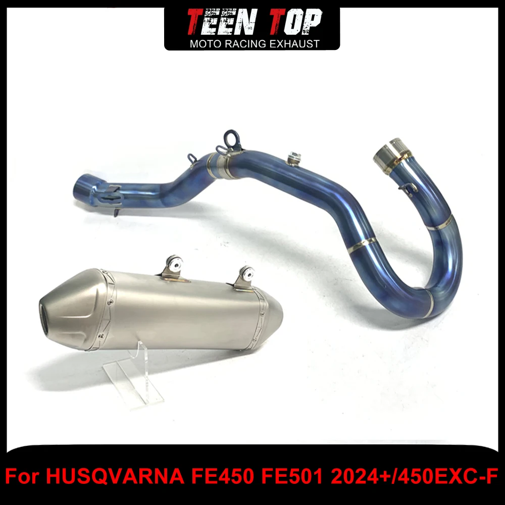 Motorcycle Full Exhaust Systems For HUSQVARNA FE450 FE501 2024+ Exhaust Pipe Muffler Dirt Bike Titanium 50.5mm For KTM 450 EXC-F
Motorcycle Full Exhaust Systems For HUSQVARNA FE450 FE501 2024+ Exhaust Pipe Muffler Dirt Bike Titanium 50.5mm For KTM 450 EXC-F