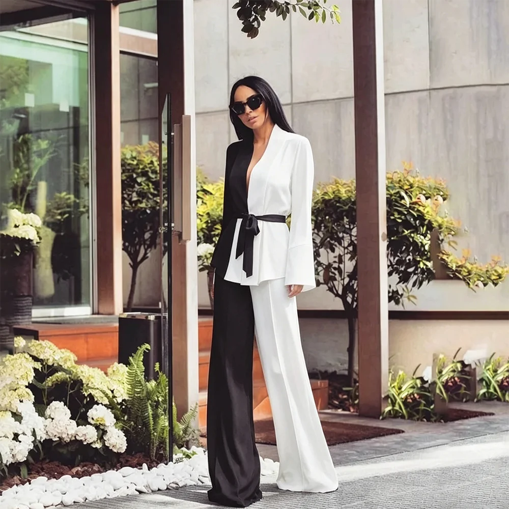 Elegant Patchwork Women's 2 Piece Suit Jacket Pants Lady Business Office Female Suits Smart Casual костюм женский
Elegant Patchwork Women's 2 Piece Suit Jacket Pants Lady Business Office Female Suits Smart Casual костюм женский