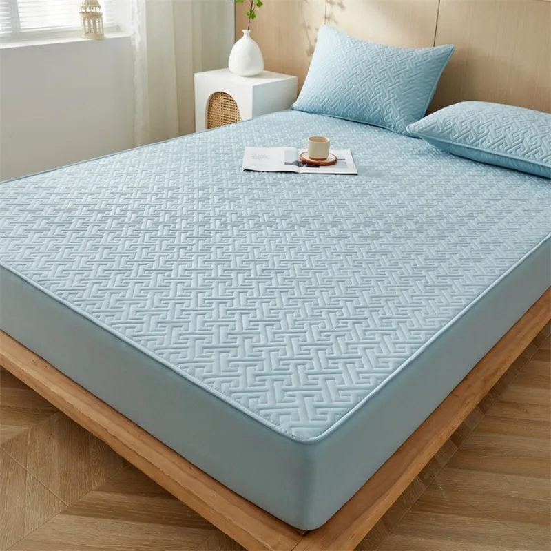 1pc Thin fitted sheet with elastic band suitable for single bed/double bed/king bed/queen bed protective cover
1pc Thin fitted sheet with elastic band suitable for single bed/double bed/king bed/queen bed protective cover