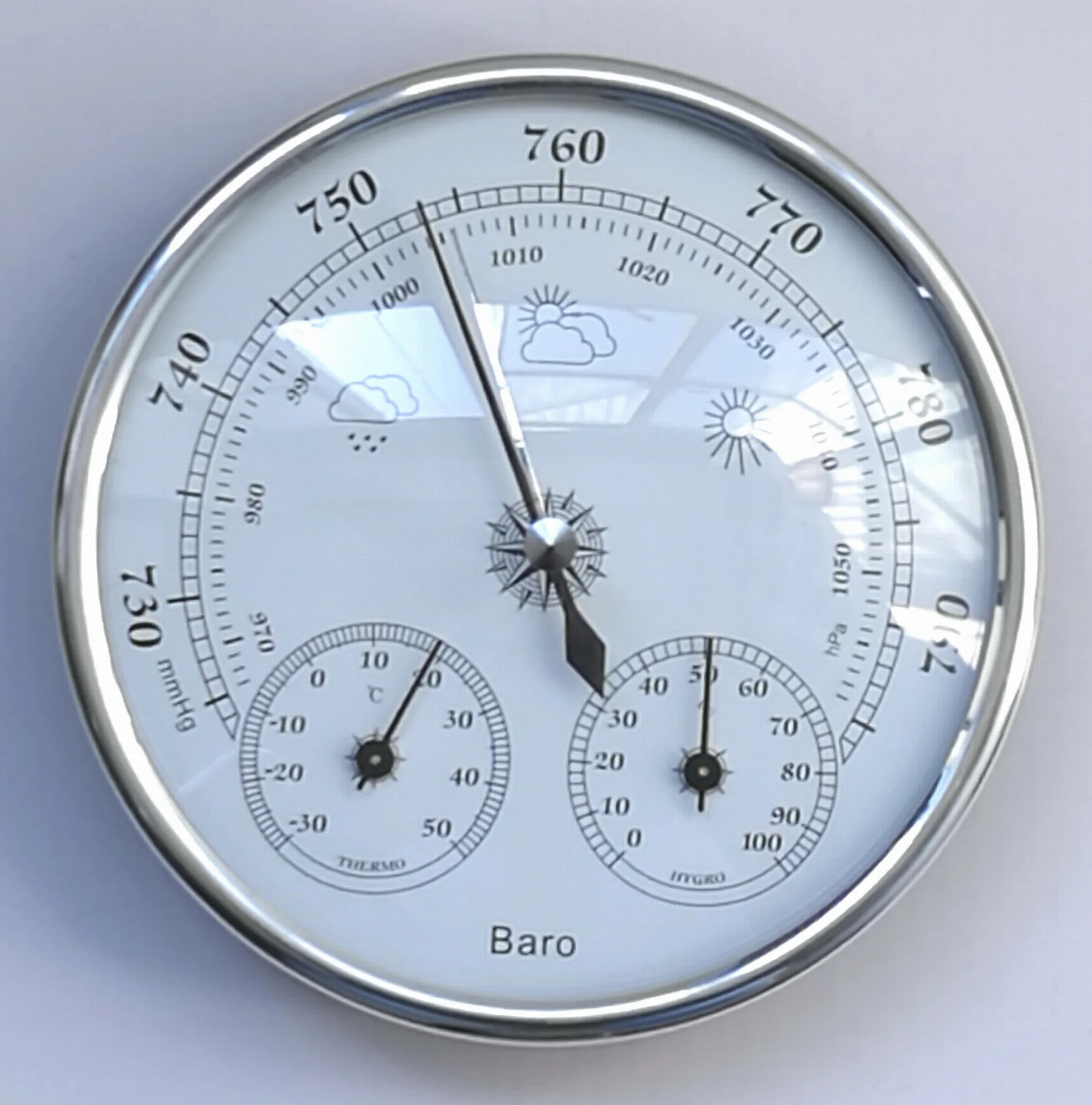 THB9392S Temperature and Humidity Gauge Barometer Three in One Meteorological Station
THB9392S Temperature and Humidity Gauge Barometer Three in One Meteorological Station