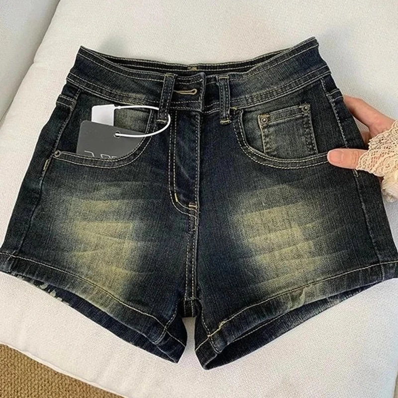 Denim Shorts Vintage Distressed For Women Summer New Mid Low Rise Straight Slim Fit Tummy Control Versatile A Line Hot Pants
Denim Shorts Vintage Distressed For Women Summer New Mid Low Rise Straight Slim Fit Tummy Control Versatile A Line Hot Pants