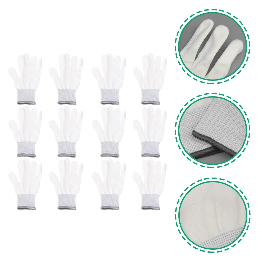 12Pairs Anti Static Protective Gloves Nylon Material Lightweight Flexible for Pc Building Electronics Manufacturing Inspection
12Pairs Anti Static Protective Gloves Nylon Material Lightweight Flexible for Pc Building Electronics Manufacturing Inspection