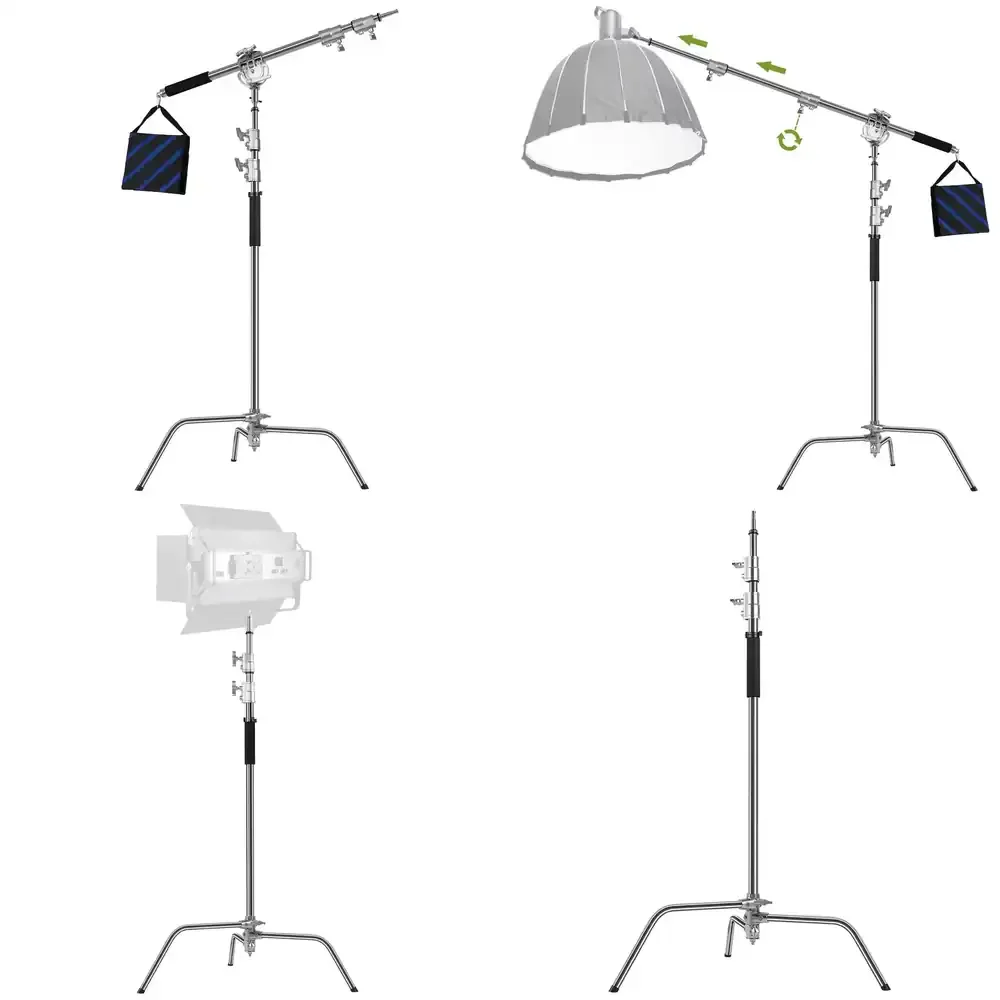 GVM C360 3. Heavy-Duty Stainless Steel Tripod Stand Magic Leg C Stand for Photography Softbox Video Light
GVM C360 3. Heavy-Duty Stainless Steel Tripod Stand Magic Leg C Stand for Photography Softbox Video Light