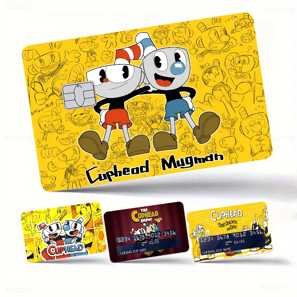 Cartoon C-Cupheads Film Skin Sticker Tape for Bank Credit Debit Card Personalized Credit Card Protection Stickers
Cartoon C-Cupheads Film Skin Sticker Tape for Bank Credit Debit Card Personalized Credit Card Protection Stickers