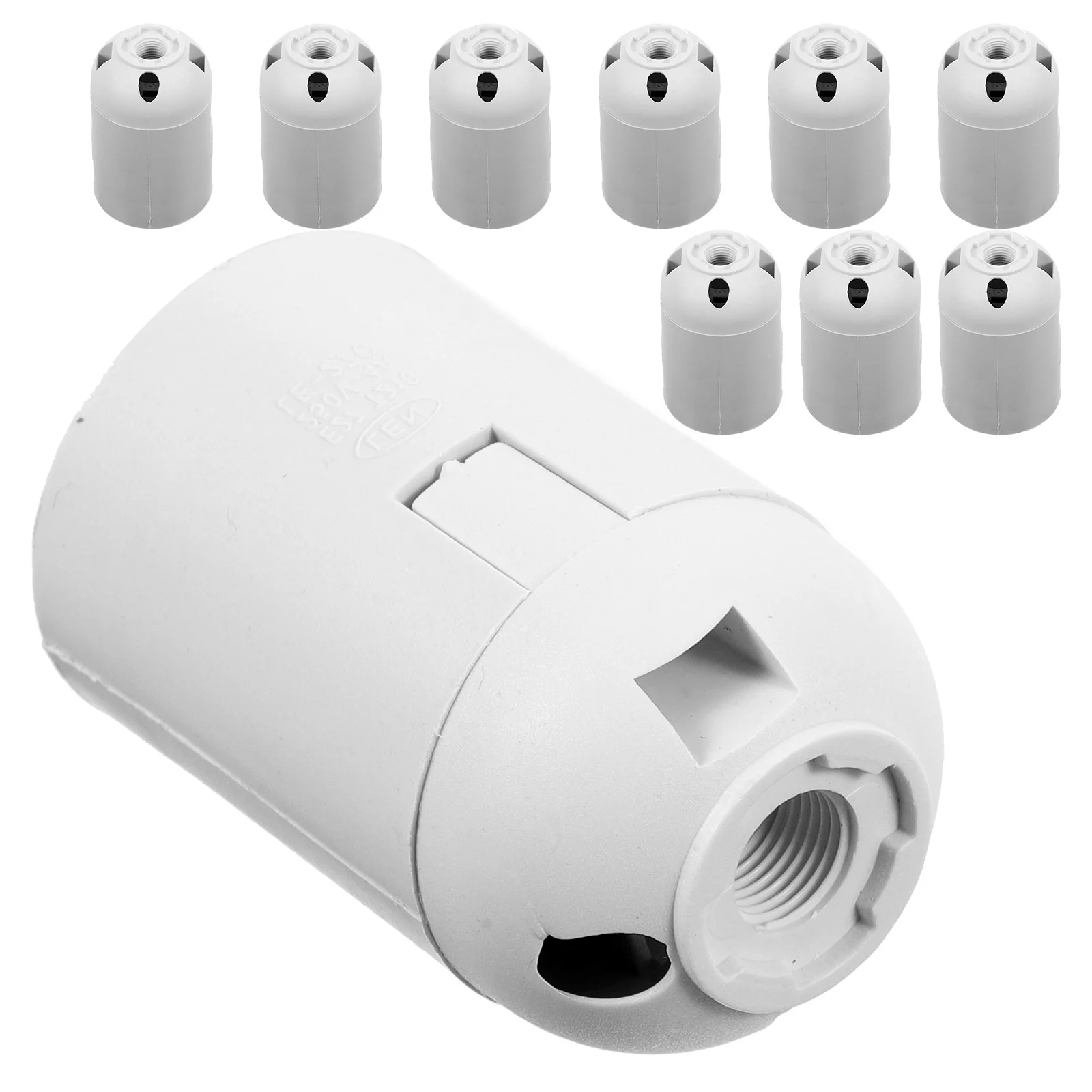 10 Pcs Lamp Holder E27 Head Table Floor White Black Screw Lighting Accessories Socket Repair Parts Plastic Bulb
10 Pcs Lamp Holder E27 Head Table Floor White Black Screw Lighting Accessories Socket Repair Parts Plastic Bulb