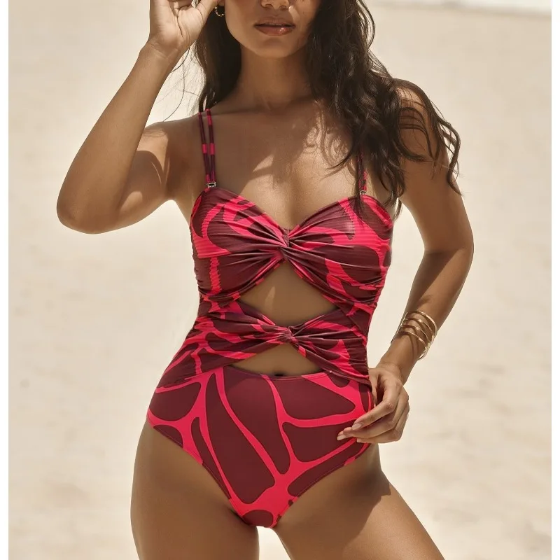 2025 Sexy Women's Printed Cutout Swimsuit –One-Piece Swimwear Beach Holiday High-Cut Bathing Suit Swim Set Vocation Beachwear
2025 Sexy Women's Printed Cutout Swimsuit –One-Piece Swimwear Beach Holiday High-Cut Bathing Suit Swim Set Vocation Beachwear