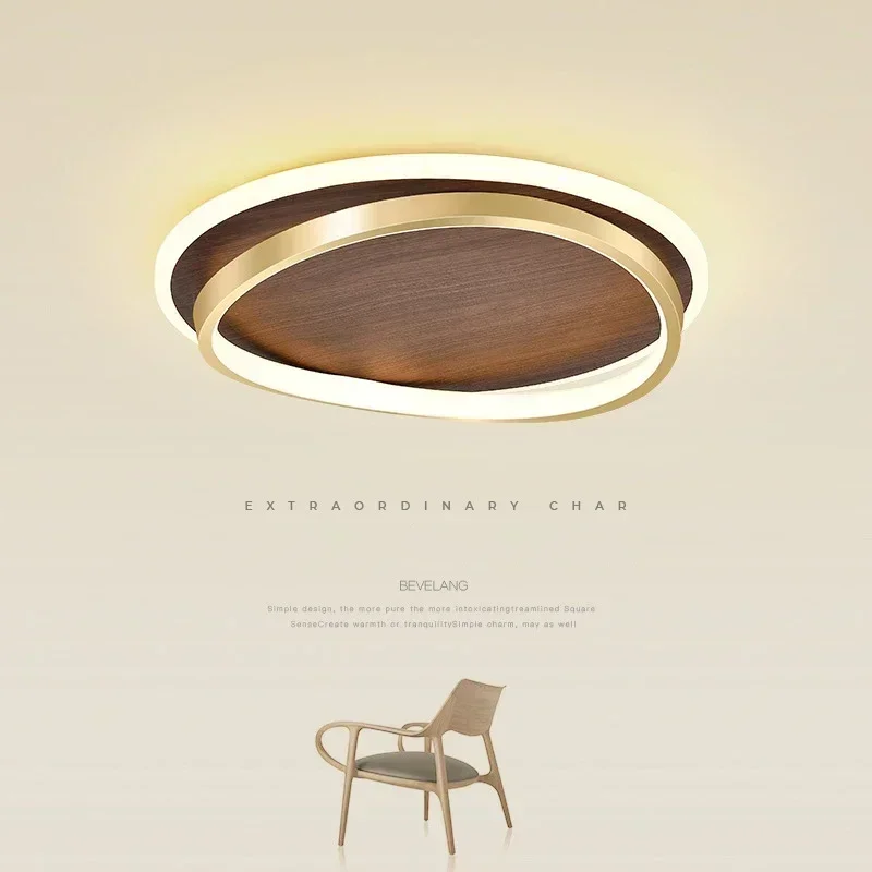 Modern LED Ceiling Lamps for Bedroom Lamp Creative Round Retro Walnut Wood Color Study Restaurant Decor Lighting Fixture Lustre
Modern LED Ceiling Lamps for Bedroom Lamp Creative Round Retro Walnut Wood Color Study Restaurant Decor Lighting Fixture Lustre