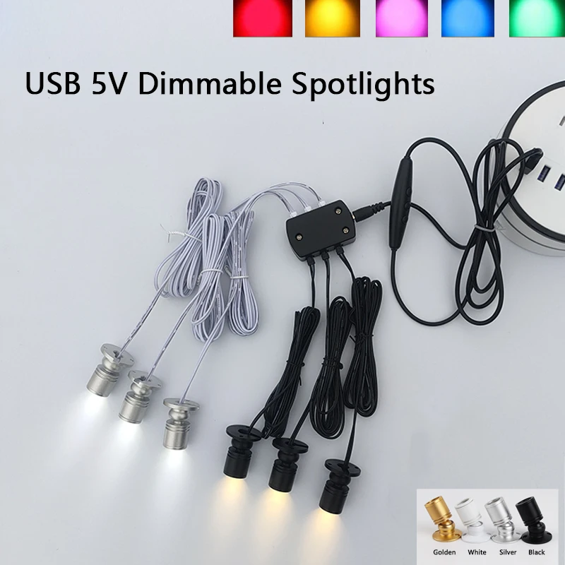 LED USB 5V Dimmable Cabinet Lights Downlight for Model Display Counter Wine Garage Kit Exhibition Case Shelf Mini Spot Light
LED USB 5V Dimmable Cabinet Lights Downlight for Model Display Counter Wine Garage Kit Exhibition Case Shelf Mini Spot Light