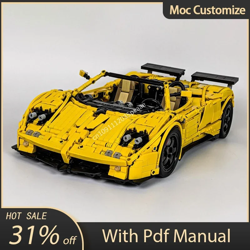 2900PCS MOC Technical Paganis Zonda C12 S Supercar Building Blocks Assemble Vehicle Bricks Toys Kids Educational Christmas Gifts
2900PCS MOC Technical Paganis Zonda C12 S Supercar Building Blocks Assemble Vehicle Bricks Toys Kids Educational Christmas Gifts