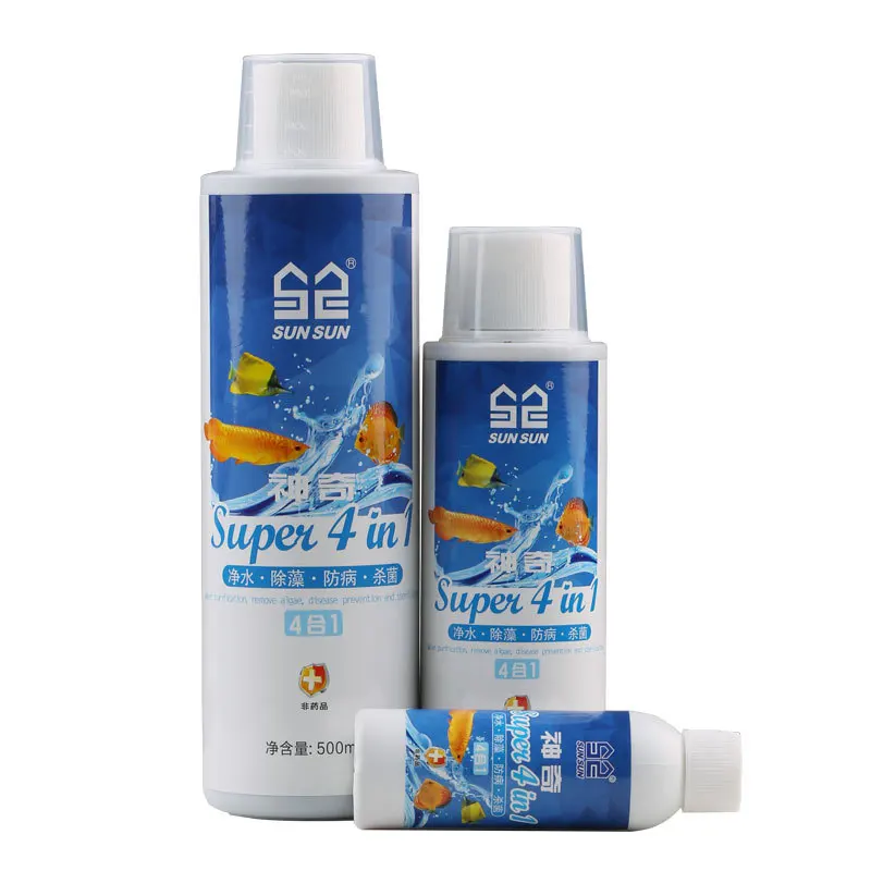 Sunsun 4-in-1 Aquarium Water Conditioner - Cleans/Algae Control/Chlorine Remover/PH Stabilizer - Safe for Tropical Fish & Plants
Sunsun 4-in-1 Aquarium Water Conditioner - Cleans/Algae Control/Chlorine Remover/PH Stabilizer - Safe for Tropical Fish & Plants