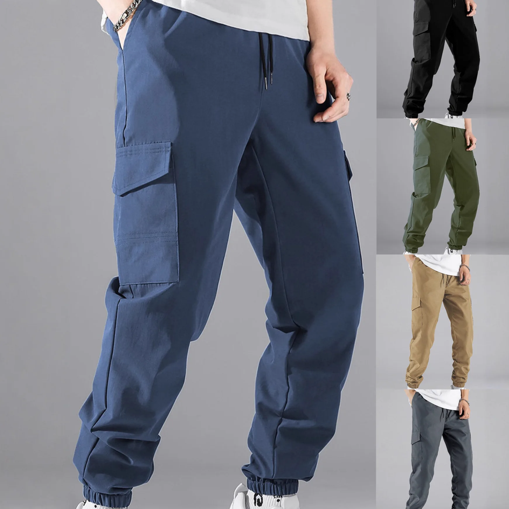 Mens Multi Pocket Cargo Pants European American High Street Vintage Casual Jogger Trousers Male Fashion
Mens Multi Pocket Cargo Pants European American High Street Vintage Casual Jogger Trousers Male Fashion