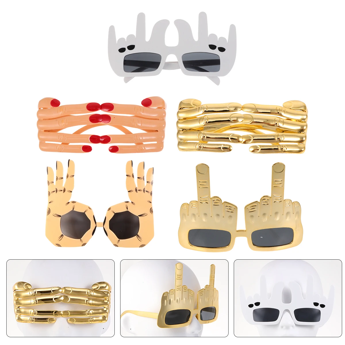 5 Pcs Halloween Finger Glasses Eyeglasses Trendy Plastic Funny Photo Booth Props
5 Pcs Halloween Finger Glasses Eyeglasses Trendy Plastic Funny Photo Booth Props