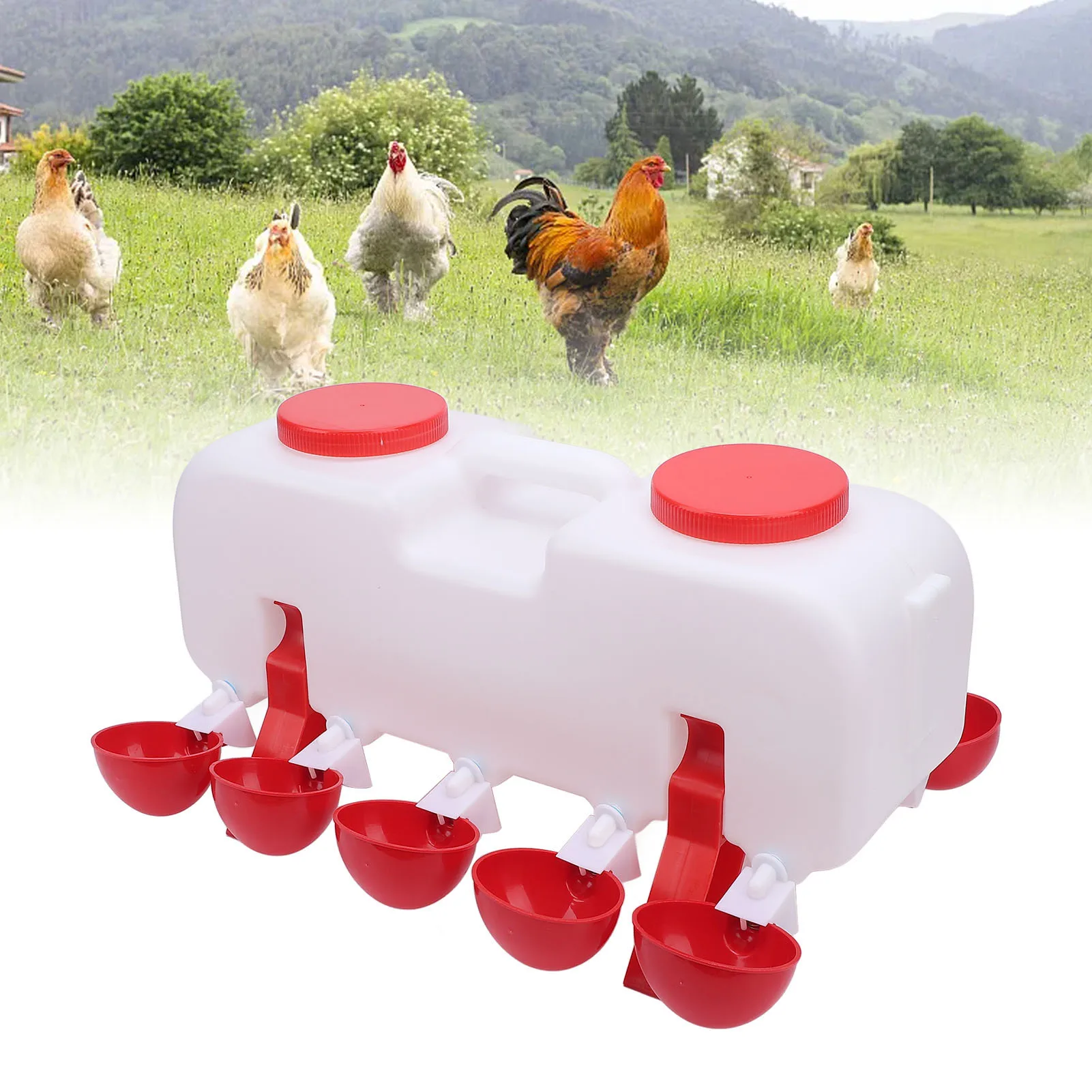 Self Filling Chicken Water Dispenser Long Lasting Sturdy Automatic Chicken Water Feeder Effortless Use Large Capacity for Duck
Self Filling Chicken Water Dispenser Long Lasting Sturdy Automatic Chicken Water Feeder Effortless Use Large Capacity for Duck