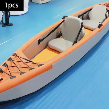 PVC Inflatable Kayak Backrest Cushion Seat Canoe Backrest Seat Adjustable Straps for Kayaking Canoeing Rafting Fishing