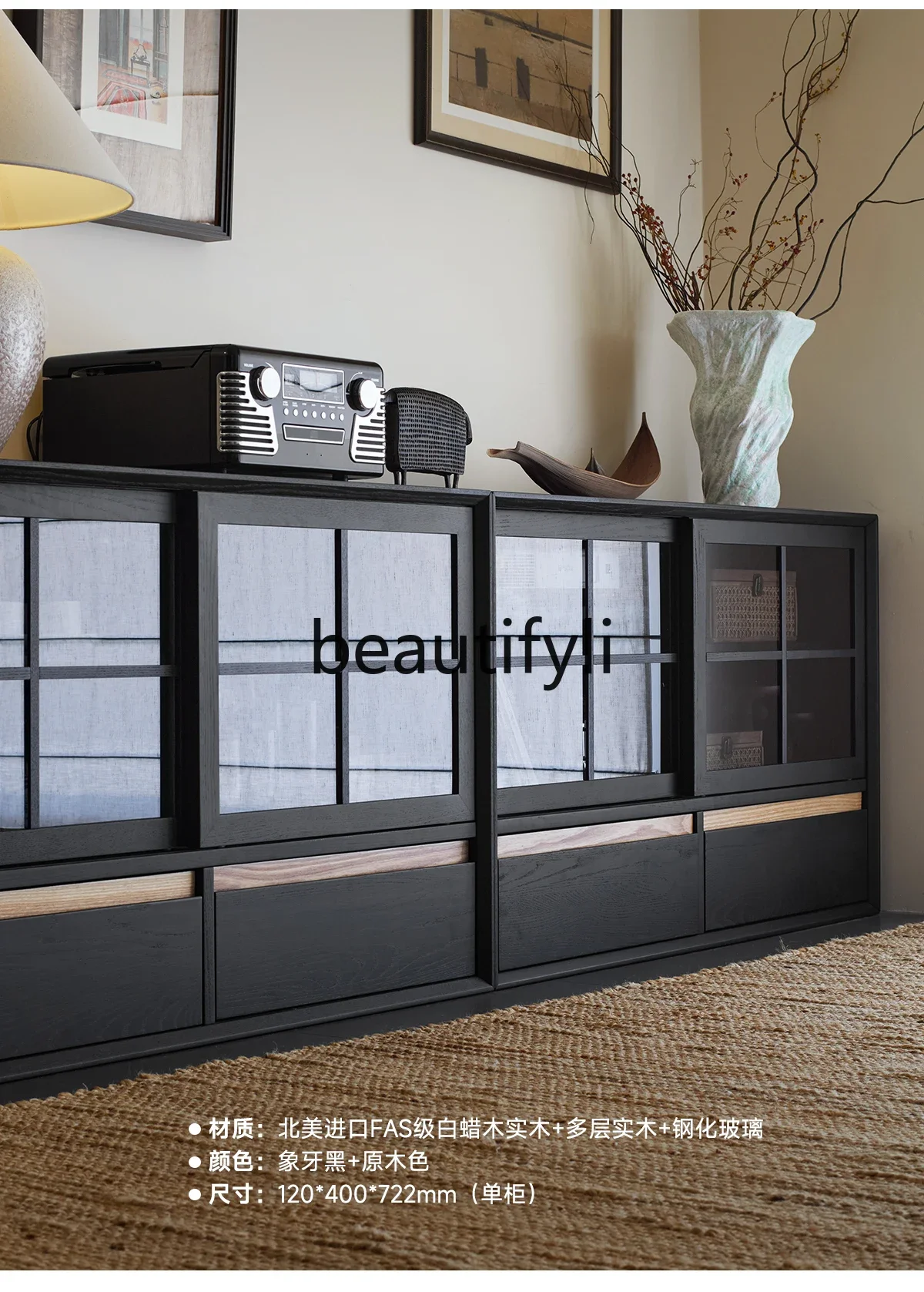 B61 Medieval Modular Free Living Room TV Locker Solid Wood Glass Display Bookcase
B61 Medieval Modular Free Living Room TV Locker Solid Wood Glass Display Bookcase