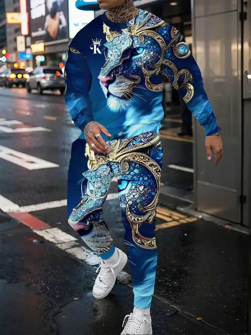 New Mighty Lion Tshirt+Pants Suit 3D Print Men Women Jogging Tracksuit Outfits Fashion Sweatshirt Man Clothing 2pcs Sets
New Mighty Lion Tshirt+Pants Suit 3D Print Men Women Jogging Tracksuit Outfits Fashion Sweatshirt Man Clothing 2pcs Sets