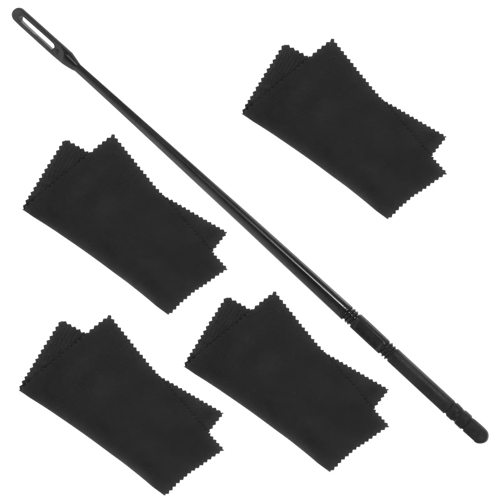 1 Set Flute Cleaning Rod 4Pcs Black Universal Accessories Maintenance Cloth Instrument Care Tools Music Cleaning Cloth
1 Set Flute Cleaning Rod 4Pcs Black Universal Accessories Maintenance Cloth Instrument Care Tools Music Cleaning Cloth
