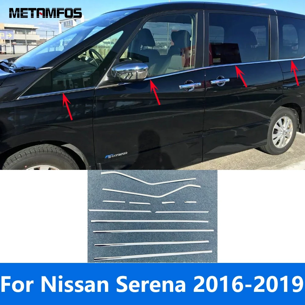 For Nissan Serena 2016-2018 2019 Stainless Steel Lower Window Frame Window Sill Molding Trim Sticker Accessories Car Styling
For Nissan Serena 2016-2018 2019 Stainless Steel Lower Window Frame Window Sill Molding Trim Sticker Accessories Car Styling