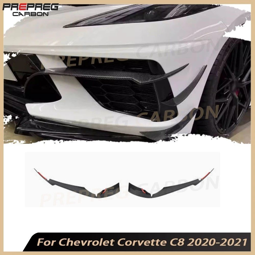 Carbon Fiber Front Bumper Canards for Chevrolet Corvette C8 2020-2021 FRP Car Front Bumper Fins Front Air Vent Trim Canards
Carbon Fiber Front Bumper Canards for Chevrolet Corvette C8 2020-2021 FRP Car Front Bumper Fins Front Air Vent Trim Canards