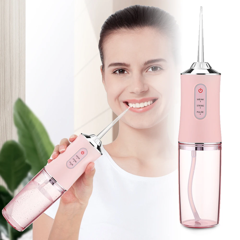 Dental Water Jet Flosser Mouthwash Machine Portable Oral Irrigator For Teeth Whitening Teeth Cleaning Healthy 220ml
Dental Water Jet Flosser Mouthwash Machine Portable Oral Irrigator For Teeth Whitening Teeth Cleaning Healthy 220ml