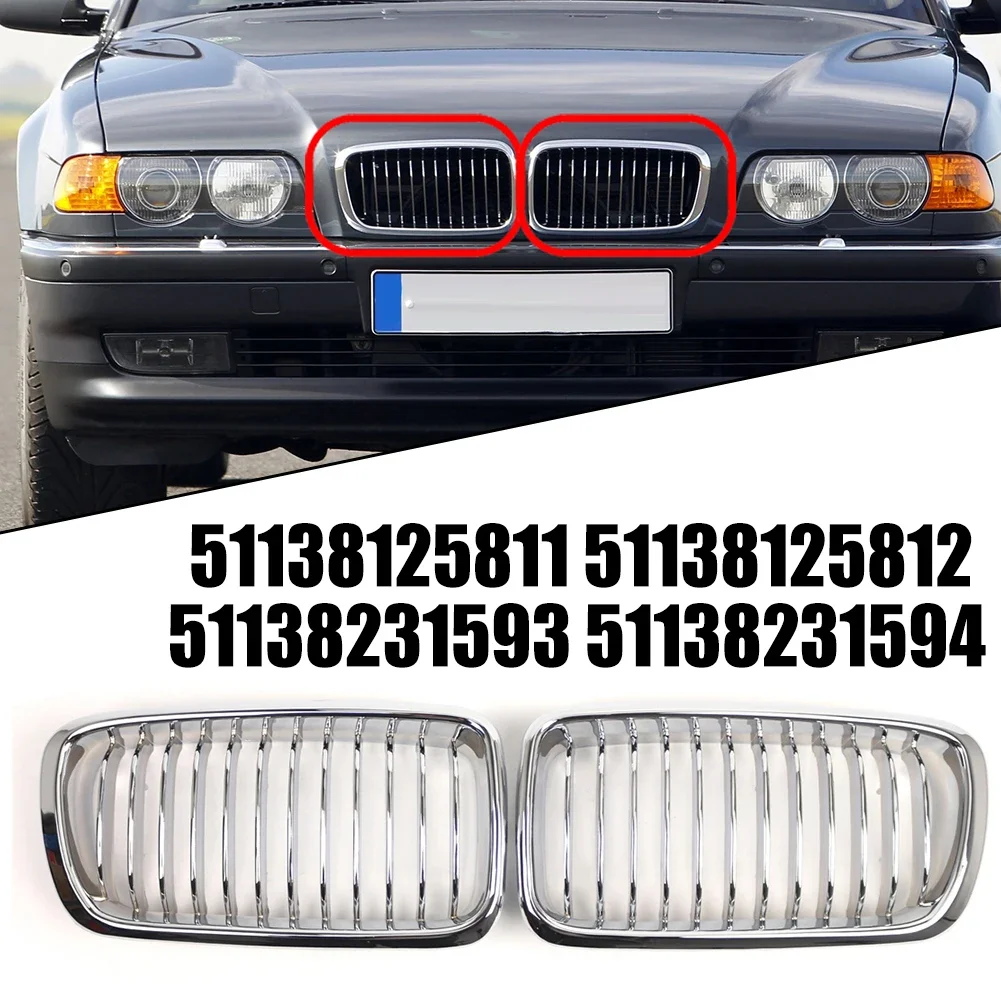 2X 51138125811 51138125812 51138231593 FOR BMW 7SERIES E38 1994-1998 CAR FRONT BUMPER UPPER RADIATOR GRILLES L+R Exterior Part
2X 51138125811 51138125812 51138231593 FOR BMW 7SERIES E38 1994-1998 CAR FRONT BUMPER UPPER RADIATOR GRILLES L+R Exterior Part