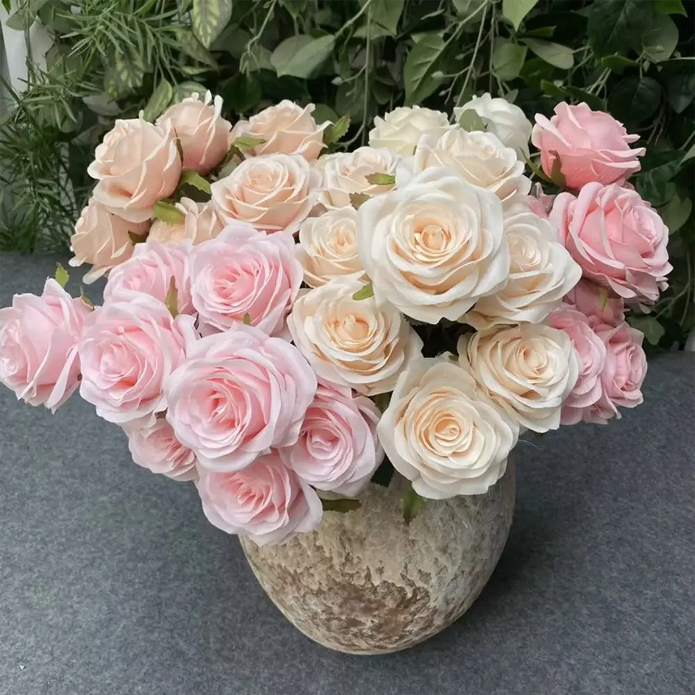 Fashion 5 Heads Rose Flower Bouquet DIY Silk Artificial Rose Flower Beauty Home Decor Bunch for Wedding and Festival Decoration
Fashion 5 Heads Rose Flower Bouquet DIY Silk Artificial Rose Flower Beauty Home Decor Bunch for Wedding and Festival Decoration
