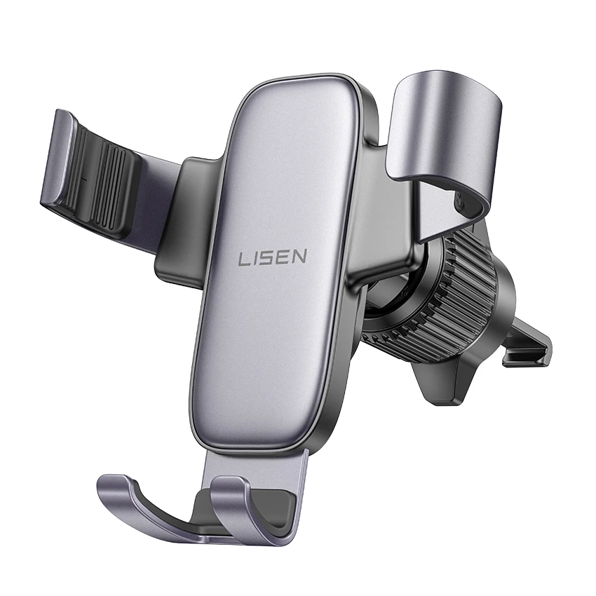 LISEN New 360° Adjustable Car Vent Gravity Phone Mount Aluminium Alloy Anti-Shake Silent Locking for Car Dashboard
LISEN New 360° Adjustable Car Vent Gravity Phone Mount Aluminium Alloy Anti-Shake Silent Locking for Car Dashboard