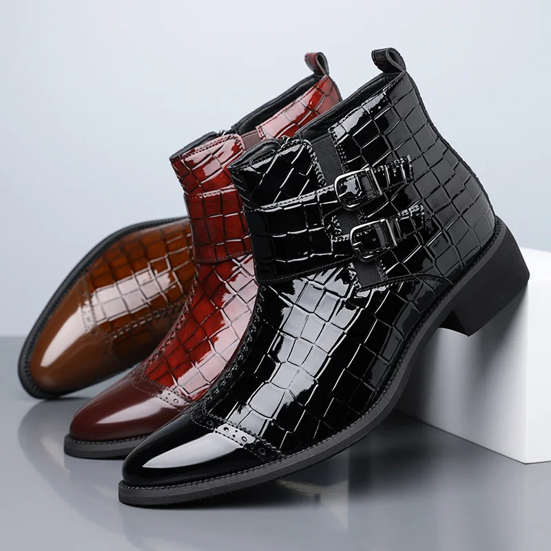 Size 48 Mens Chelsea Boots High Quality Classic Business Leather Shoes Fad British High-end Pointed Mens Boots Botas Para Hombre
Size 48 Mens Chelsea Boots High Quality Classic Business Leather Shoes Fad British High-end Pointed Mens Boots Botas Para Hombre