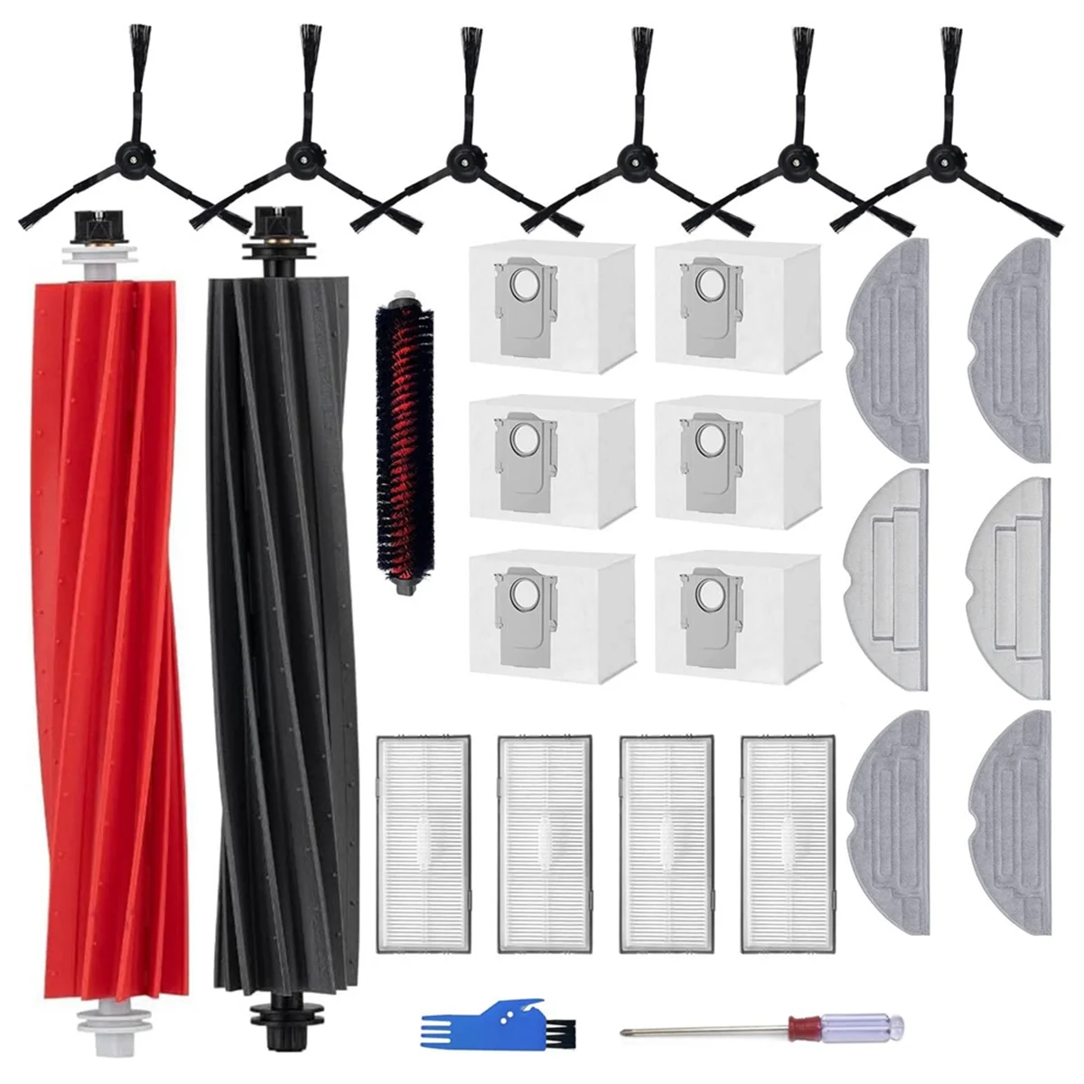 For Roborock S8 S8 Pro Ultra S8+ Spare Parts Main Side Brushes Mop Cloths HEPA Filters Dust Bags Replacement Parts
For Roborock S8 S8 Pro Ultra S8+ Spare Parts Main Side Brushes Mop Cloths HEPA Filters Dust Bags Replacement Parts