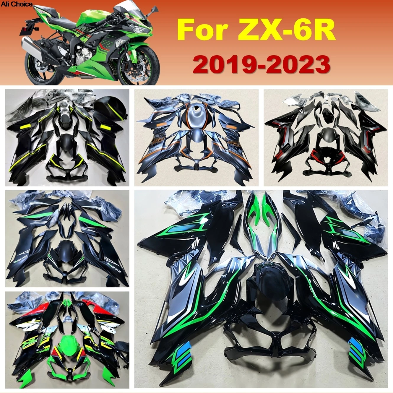 Body Shell fairing kit fit for ZX6R 2019 2020 2021 2022 2023 ZX-6R Motorcycle bodykits fairings
Body Shell fairing kit fit for ZX6R 2019 2020 2021 2022 2023 ZX-6R Motorcycle bodykits fairings