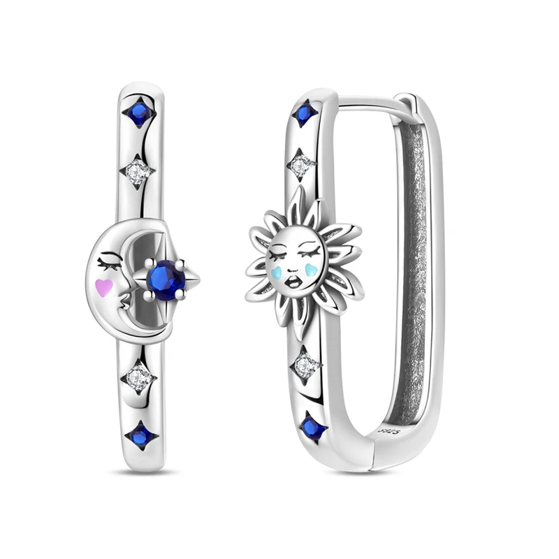 925 Sterling Silver Square Hoop Earrings Sparkling Zircon Star Moon Sun Earrings For Women Anniversary Wedding Jewelry Gifts
925 Sterling Silver Square Hoop Earrings Sparkling Zircon Star Moon Sun Earrings For Women Anniversary Wedding Jewelry Gifts