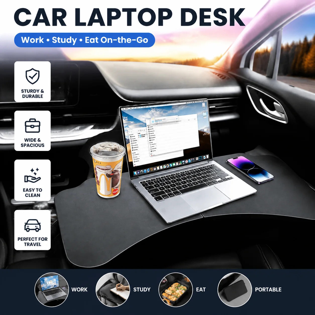 Car Tray Table Folding Auto Driver Pessenger Seat Laptop Desk Drinks For Interior Accessories Foldable Tray Food Cup Holder
Car Tray Table Folding Auto Driver Pessenger Seat Laptop Desk Drinks For Interior Accessories Foldable Tray Food Cup Holder