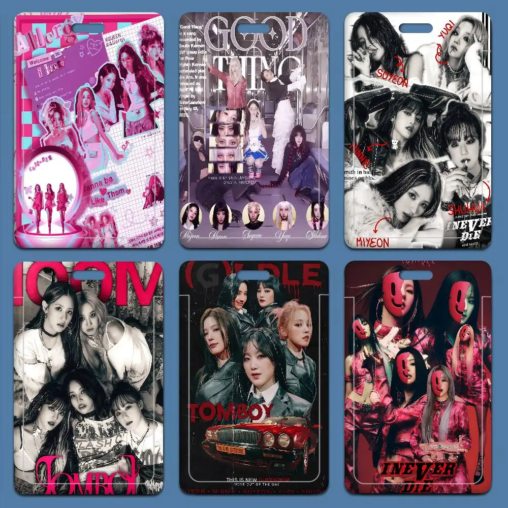 Держатель для карт Kpop Girls G-GIDLE (G)I-DLE, держатель для удостоверений сотрудников компании, держатель для рабочих карт, деловые принадлежности
Держатель для карт Kpop Girls G-GIDLE (G)I-DLE, держатель для удостоверений сотрудников компании, держатель для рабочих карт, деловые принадлежности