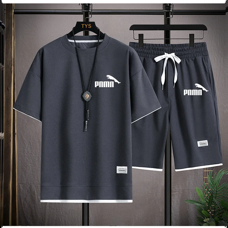 The 2025 new men's summer loose and breathable fitness and casual sportswear set, a two-piece short-sleeved T-shirt and shorts
The 2025 new men's summer loose and breathable fitness and casual sportswear set, a two-piece short-sleeved T-shirt and shorts