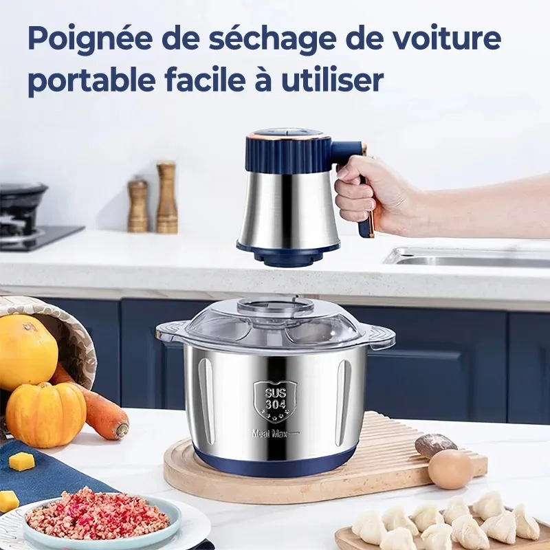 【Professional Grade】TX Electric Meat Grinders 5L Food Crusher Stainless Steel Multifunctional Vegetable Slicer Processor Chopper
【Professional Grade】TX Electric Meat Grinders 5L Food Crusher Stainless Steel Multifunctional Vegetable Slicer Processor Chopper