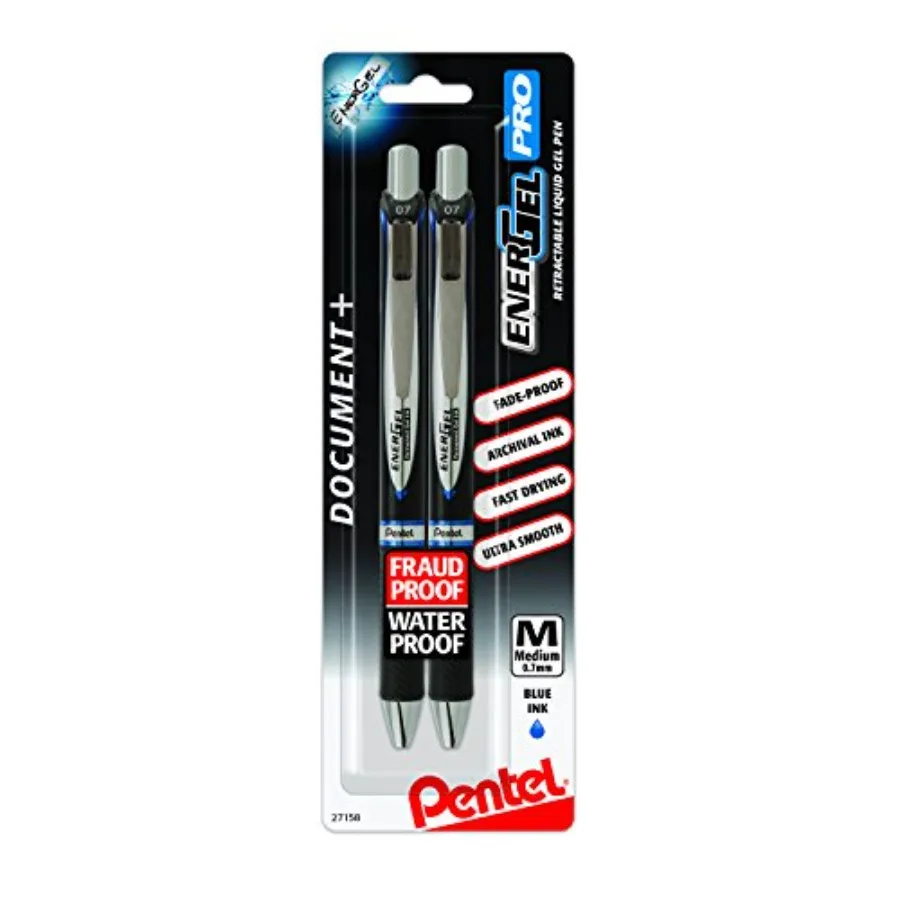 EnerGel Pro Permanent Gel Ink Pen, 2 Pack
EnerGel Pro Permanent Gel Ink Pen, 2 Pack