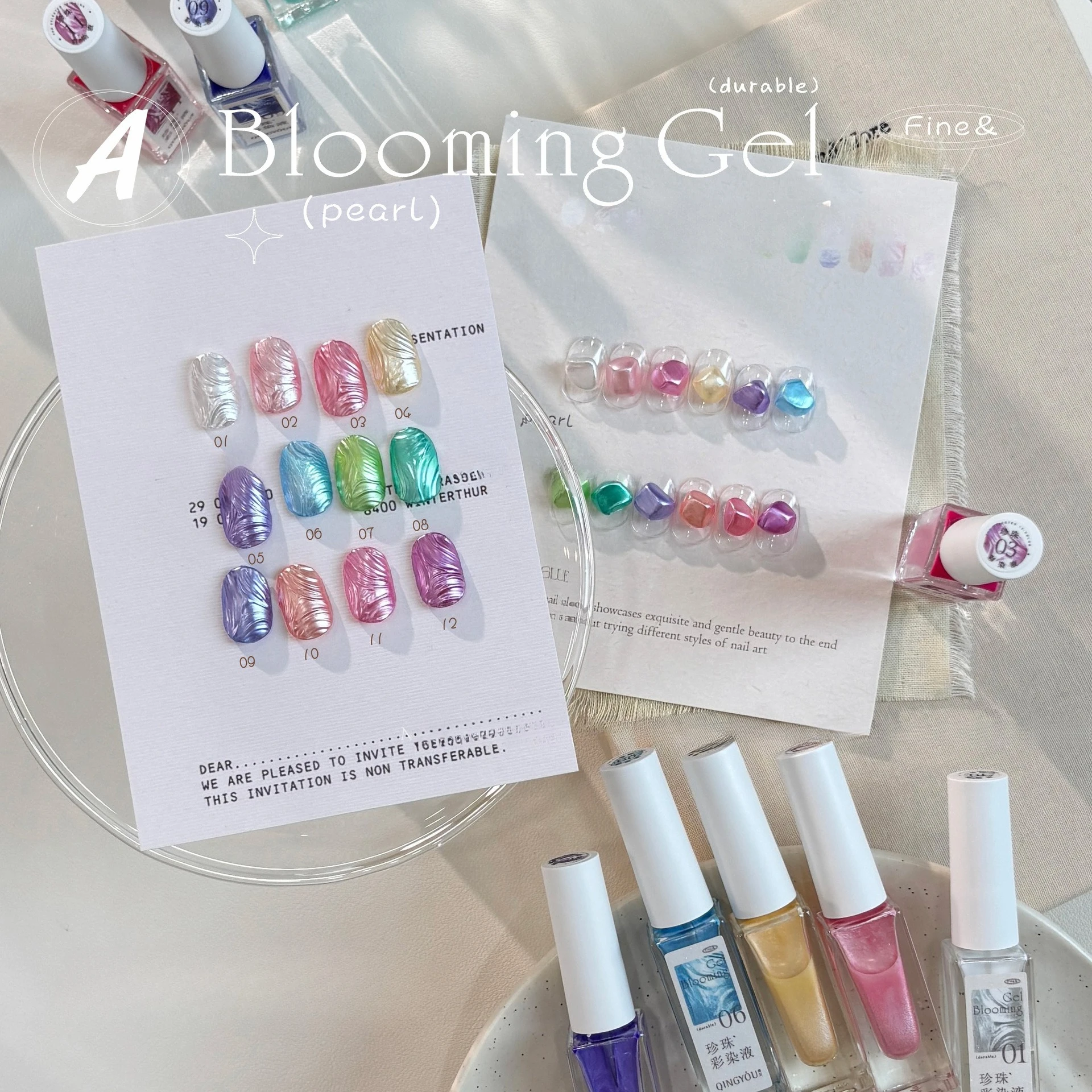 12pcs Pearl Watercolor Nail Gel Polish Smudge Blooming Ink Soak Off Varnish Marble Bubble Designer Charm Flower Manicure Decor
12pcs Pearl Watercolor Nail Gel Polish Smudge Blooming Ink Soak Off Varnish Marble Bubble Designer Charm Flower Manicure Decor