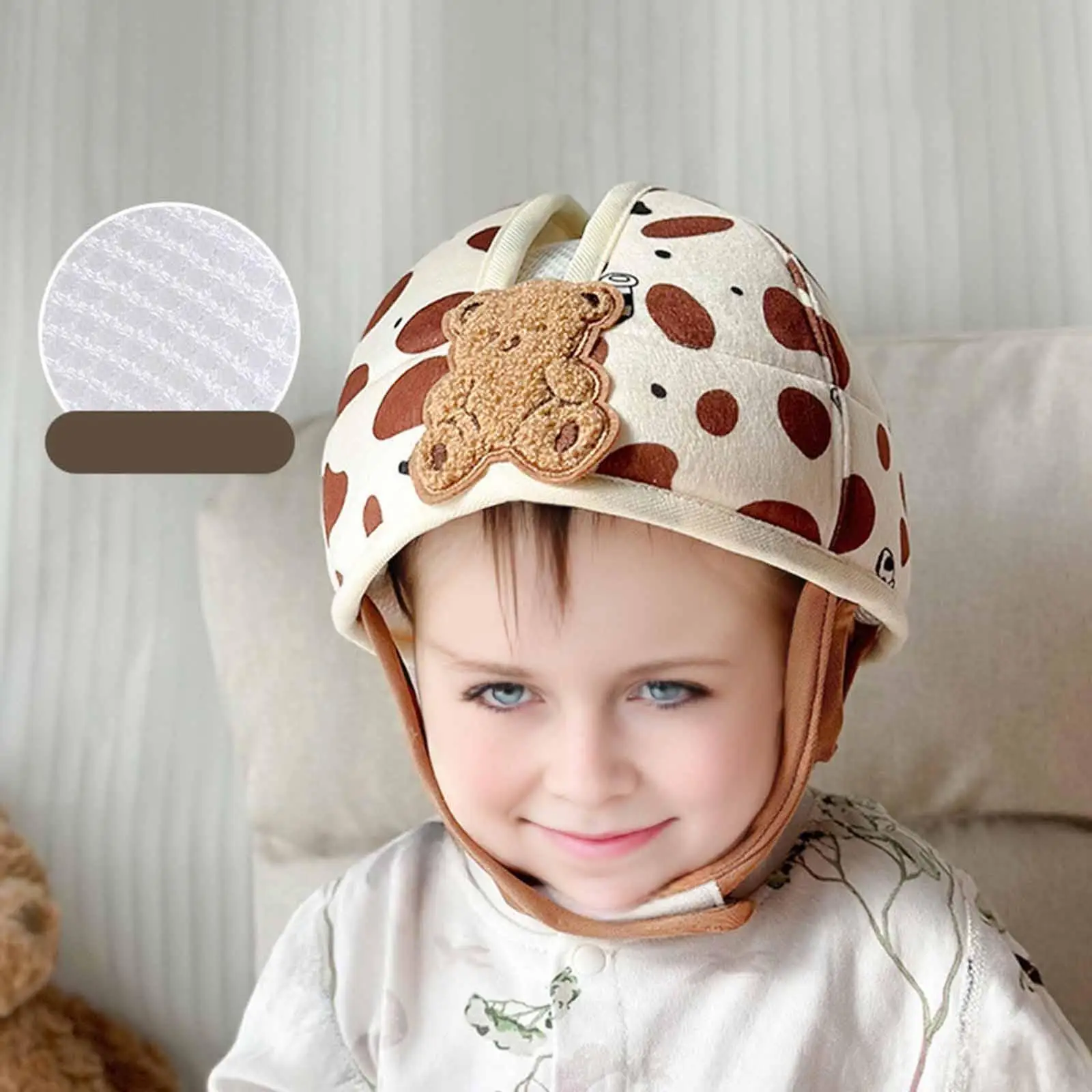 Infant Helmet Protection Hat Lightweight Sponge Filling No Bumps with Adjustable Strap Soft for Walking for 1 Year Old
Infant Helmet Protection Hat Lightweight Sponge Filling No Bumps with Adjustable Strap Soft for Walking for 1 Year Old