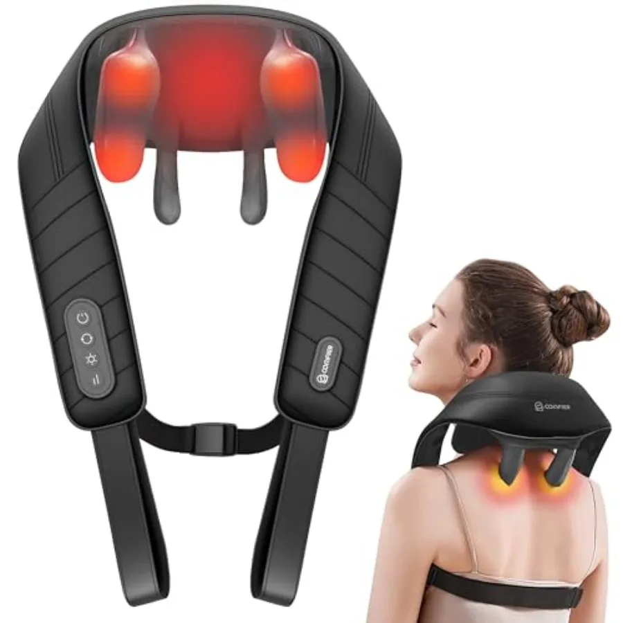 Cordless Neck Massager with Heat 4D Kneading Shiatsu for Neck and Shoulder Relief Deep Tissue Massage with Hands-Free Straps FS
Cordless Neck Massager with Heat 4D Kneading Shiatsu for Neck and Shoulder Relief Deep Tissue Massage with Hands-Free Straps FS