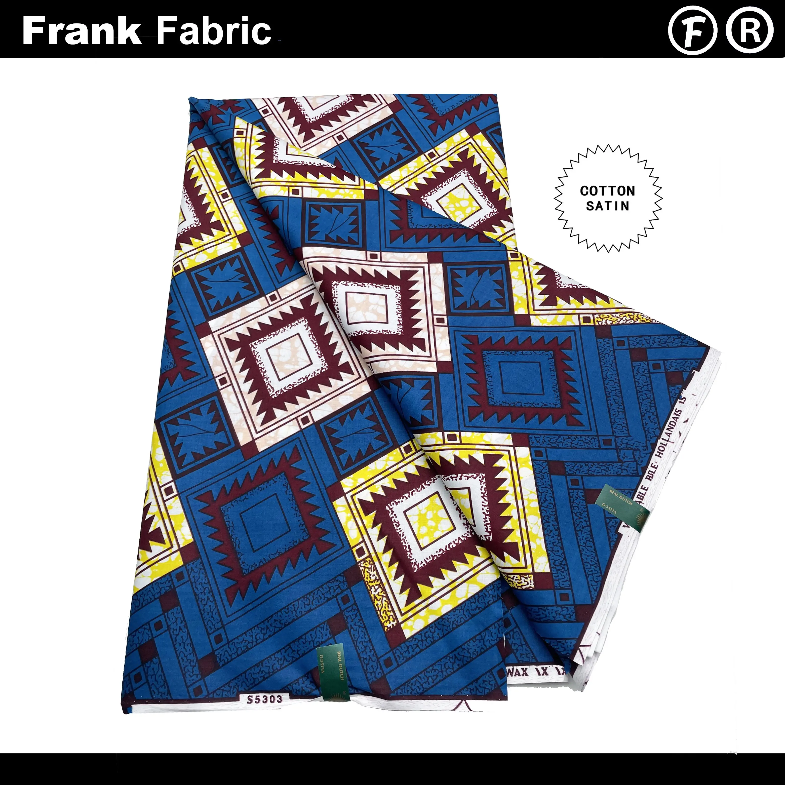 Аутентичная супер африканская восковая ткань, 100 хлопок, 6 ярдов, оригинальная голландская ткань с восковым принтом Анкара для шитья с QR-кодом VLS2508.010
Аутентичная супер африканская восковая ткань, 100 хлопок, 6 ярдов, оригинальная голландская ткань с восковым принтом Анкара для шитья с QR-кодом VLS2508.010