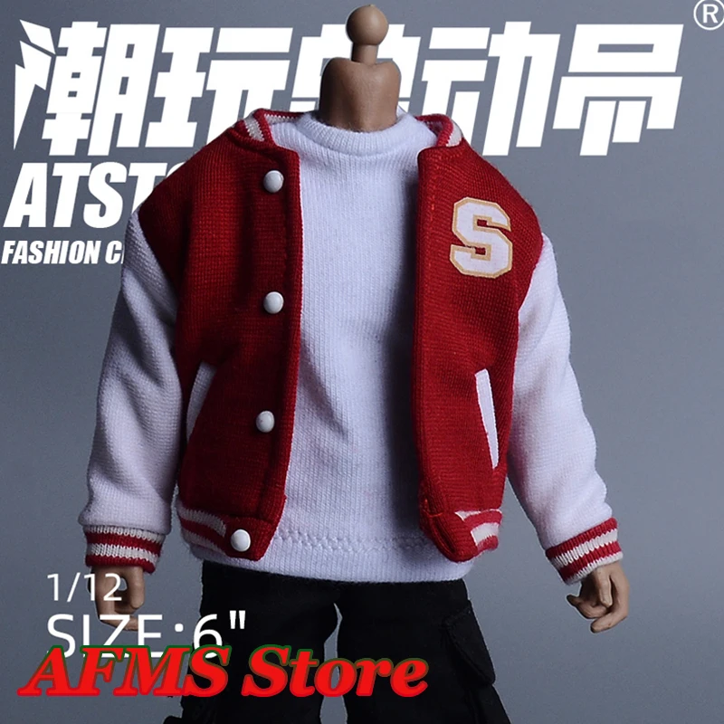 2 Colors 1/12 Male Soldier Baseball Wear Hip Hop Trend Retro Letter Embroidered Cardigan Jackets Fit 6inch Action Figure Body
2 Colors 1/12 Male Soldier Baseball Wear Hip Hop Trend Retro Letter Embroidered Cardigan Jackets Fit 6inch Action Figure Body