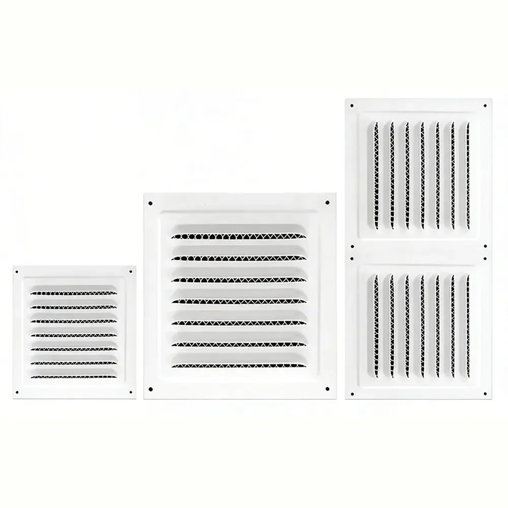 Stainless Steel Metal Vent Cover Built-in Insect Screen White Black Louver Air Vents Grille Square Grille Cover
Stainless Steel Metal Vent Cover Built-in Insect Screen White Black Louver Air Vents Grille Square Grille Cover