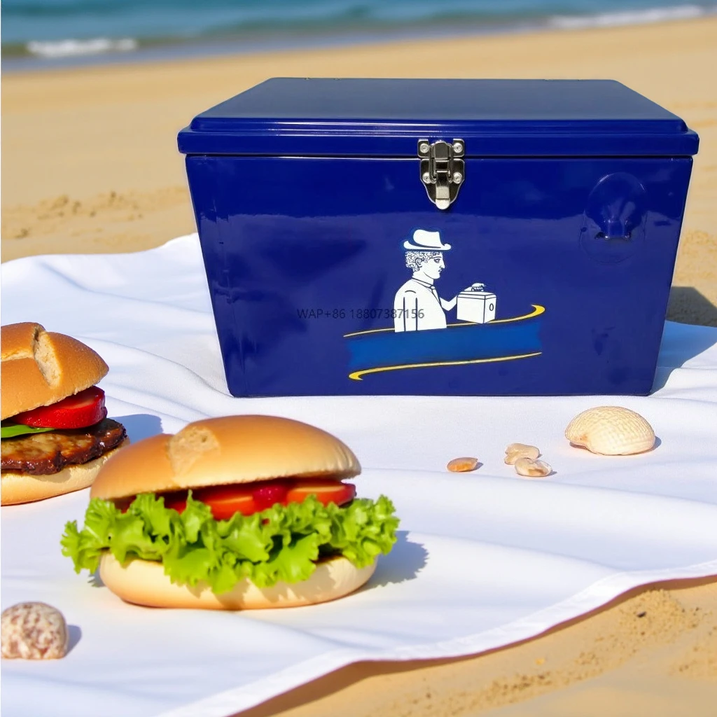 High Quality Luxury 20 Liter Metal Classic Blue Cooler Box for Camping Picnic BBQ RV Wedding Fishing Outdoor Activities
High Quality Luxury 20 Liter Metal Classic Blue Cooler Box for Camping Picnic BBQ RV Wedding Fishing Outdoor Activities