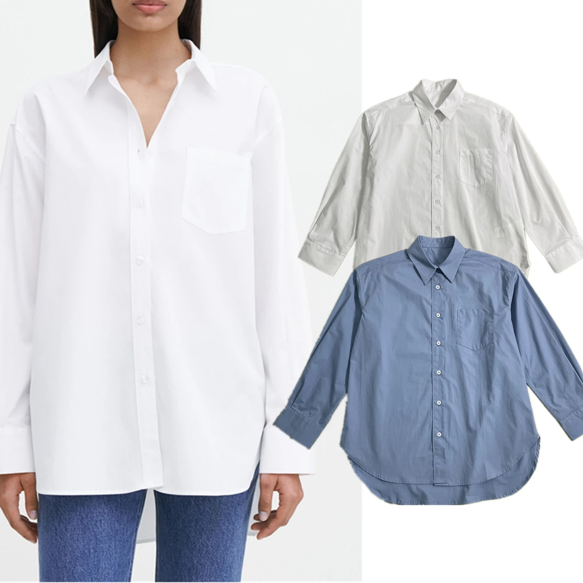 Maxdutti Минималистичная свободная рубашка из чистого хлопка в японском стиле, повседневная рубашка с длинными рукавами для женщин, топы
Maxdutti Минималистичная свободная рубашка из чистого хлопка в японском стиле, повседневная рубашка с длинными рукавами для женщин, топы