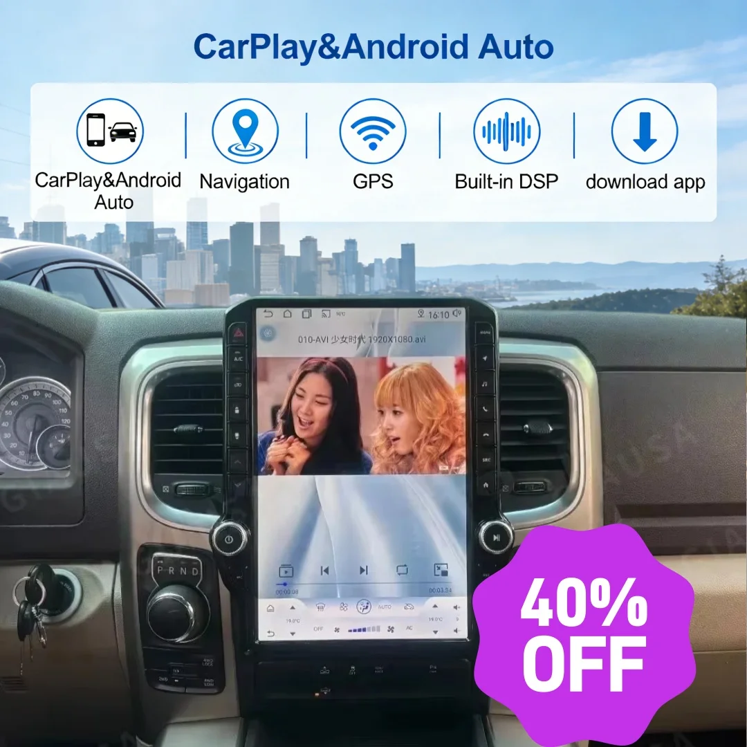 14.5" Android 13 Car radio multimedia Video player For Dodge RAM 1500 2500 3500 2013-2018 Wireless Carplay GPS Navigation Screen
14.5" Android 13 Car radio multimedia Video player For Dodge RAM 1500 2500 3500 2013-2018 Wireless Carplay GPS Navigation Screen