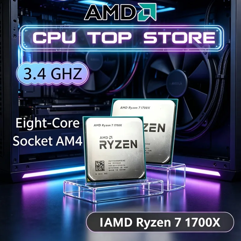 100% Brand New AMD Ryzen 7 1700X and Original R7 1700X Eight-Core 3.4 GHz CPU Processor YD170XBCM88AE Socket AM4 IN STOCK
100% Brand New AMD Ryzen 7 1700X and Original R7 1700X Eight-Core 3.4 GHz CPU Processor YD170XBCM88AE Socket AM4 IN STOCK