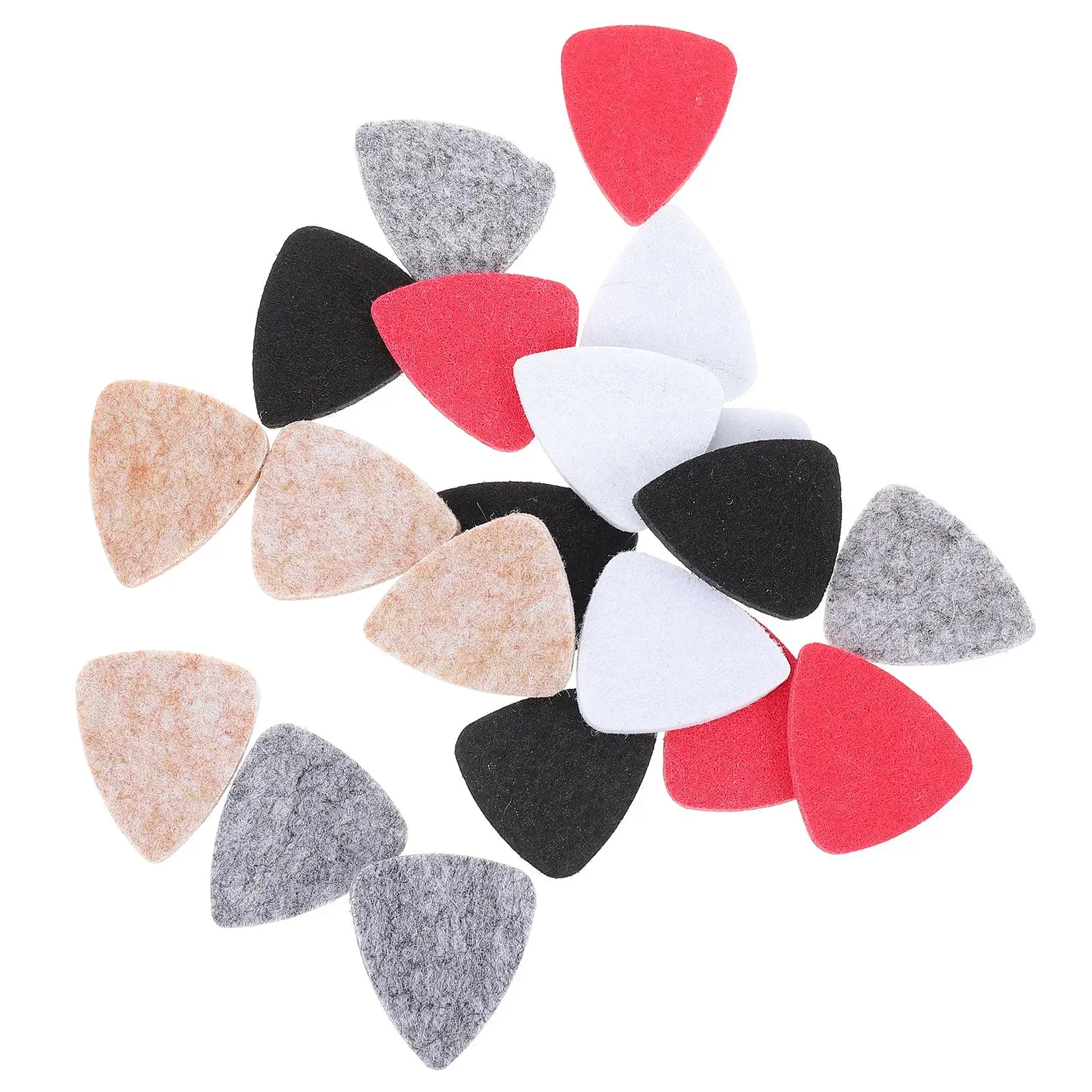 20pcs Felt Guitar Picks Electric Mandolin Ukulele Plectrum Accessories Red Grey Black White ange Durable Smooth Practical
20pcs Felt Guitar Picks Electric Mandolin Ukulele Plectrum Accessories Red Grey Black White ange Durable Smooth Practical