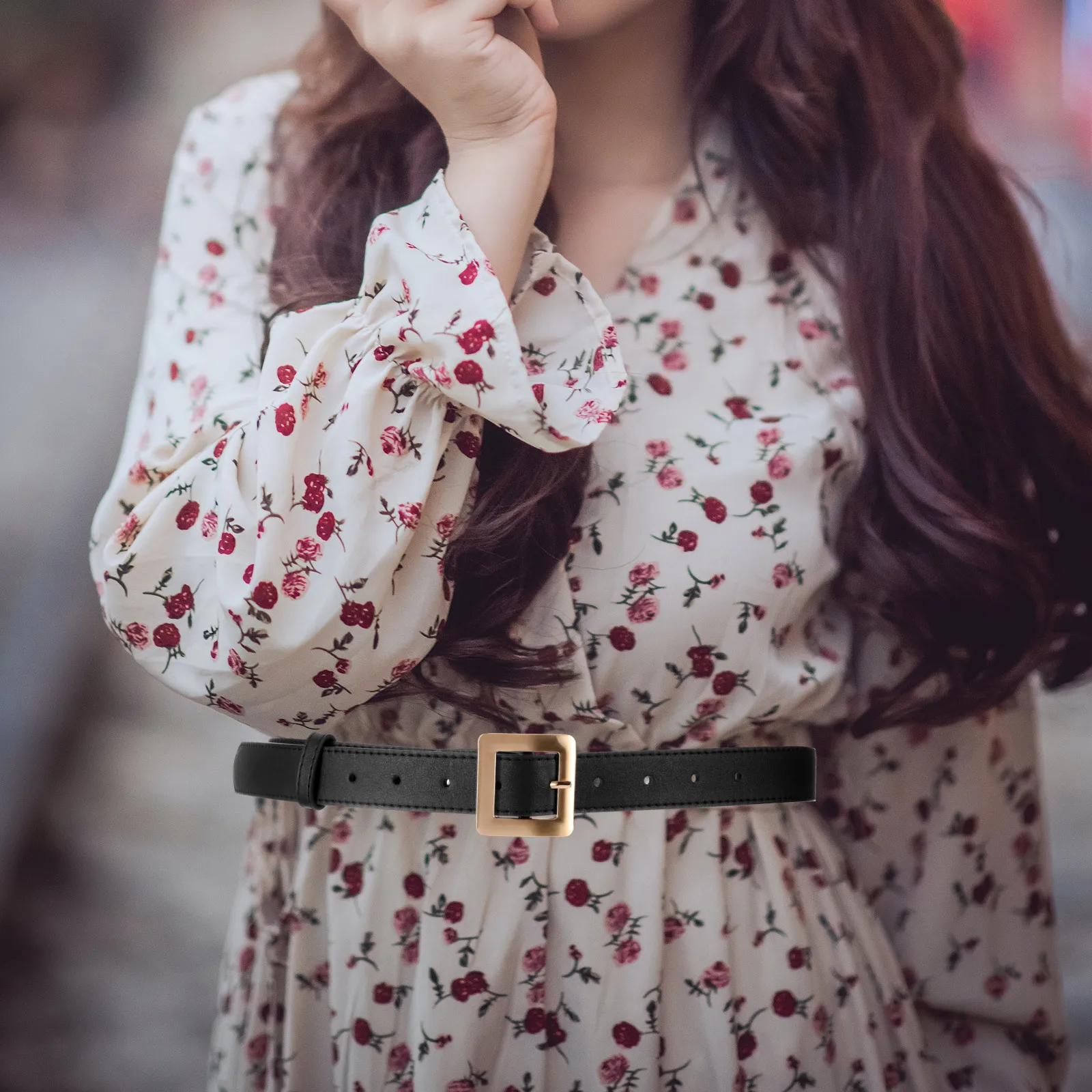 Fashionable and Versatile Retro Gold D-shaped Buckle Belt Women's Vintage Elastic Waist Belts Waistband
Fashionable and Versatile Retro Gold D-shaped Buckle Belt Women's Vintage Elastic Waist Belts Waistband