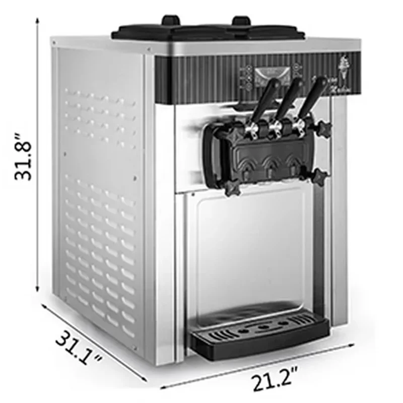 Cheap Commercial Tabletop Ice Cream Maker Machine for Home Soft Serve Countertop Hot Selling Small 3 Flavors Kids Yogurt Maker
Cheap Commercial Tabletop Ice Cream Maker Machine for Home Soft Serve Countertop Hot Selling Small 3 Flavors Kids Yogurt Maker