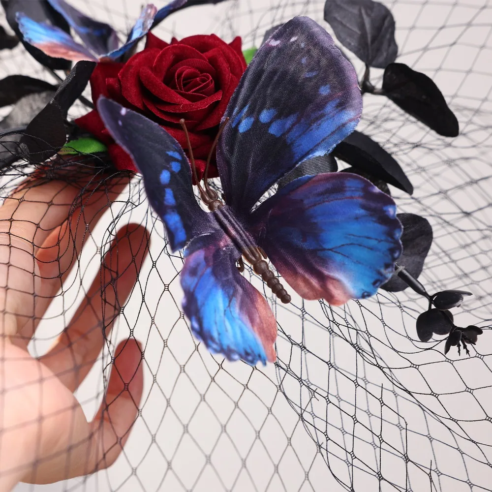 Креативная уникальная заколка для волос на Хэллоуин, модная элегантная заколка для волос с розой, декоративная сетчатая заколка для Хэллоуина
Креативная уникальная заколка для волос на Хэллоуин, модная элегантная заколка для волос с розой, декоративная сетчатая заколка для Хэллоуина